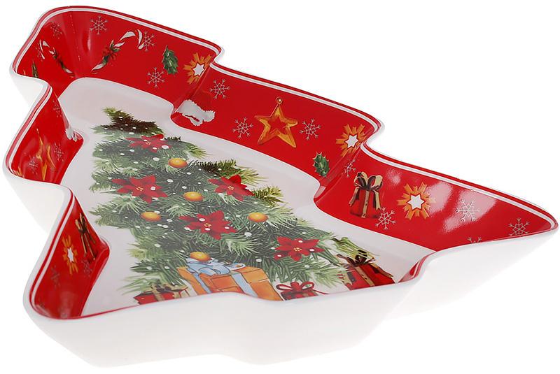 Блюдо фігурне Ялинка порцелянова 30,5 см - фото 3