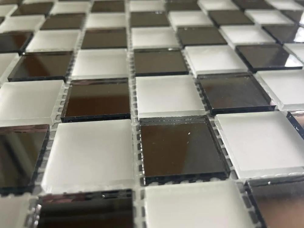 Мозаика зеркальная Decor Stone Hub Zs-2x2-GS шахматная текстура для офиса 274x274 мм Графитовый с сатином (004165) - фото 3 Мозаика зеркальная Decor Stone Hub Zs-2x2-GS шахматная текстура для офиса 274x274 мм Графитовый с сатином (004165) - фото 3