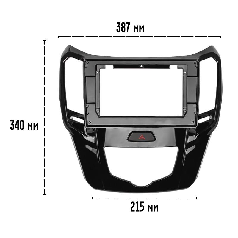 Переходная рамка 9" Great Wall Hover (Haval) M4 2014+ (7295) - фото 4