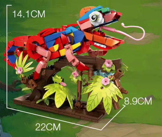 Конструктор дитячий Woma Папуга Хамелеон Краб 3в1 538 деталей - фото 5