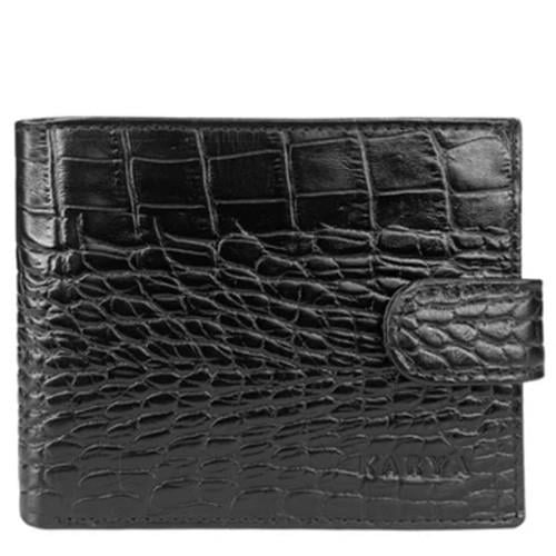 Портмоне чоловіче з натуральної шкіри Karya 0977-53 Чорний (2430039336)