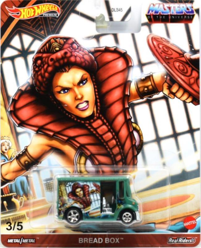 Игрушечная машинка Hot Wheels Premium Bread Box Teela 2021 Masters Of The Universe Pop Culture Real Riders (GJR25)