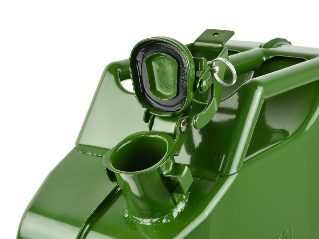 Каністра Geko для паливо-мастильних матеріалів металева 20 л Зелений (G03232) - фото 4 Каністра Geko для паливо-мастильних матеріалів металева 20 л Зелений (G03232) - фото 4