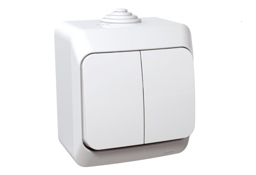 Вимикач Schneider IP44 Cedar Plus Білий (16А) Вимикач Schneider IP44 Cedar Plus Білий (16А)