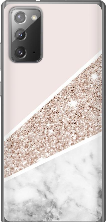 Чехол на Samsung Galaxy Note 20 Пастельный мрамор (4342t-2036-42517)