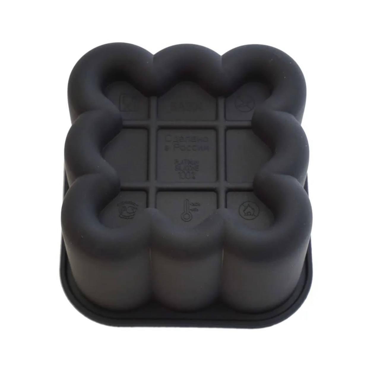 Форма для бенто торта силіконова Квадрат 10х10х7 см (f27989c5)