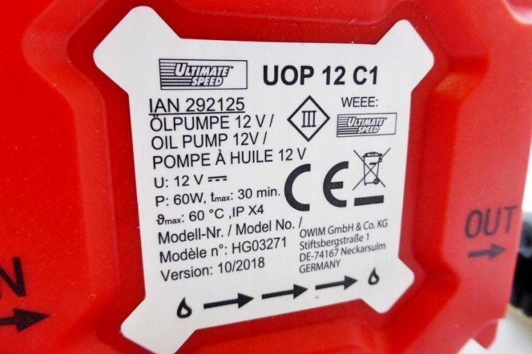 Насос для перекачування палива в автомобілі Ultimate Speed UOP 12 C1 12 В 60 Вт - фото 10 Насос для перекачування палива в автомобілі Ultimate Speed UOP 12 C1 12 В 60 Вт - фото 10
