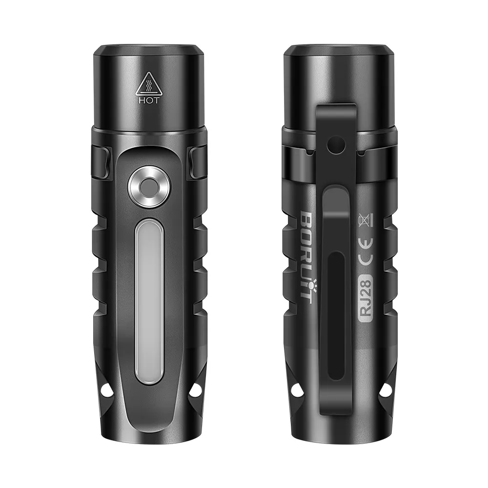 Ліхтар акумуляторний Boruit RJ28 EDC 6500K Type-C 200 mAh IP66 Чорний - фото 9 Ліхтар акумуляторний Boruit RJ28 EDC 6500K Type-C 200 mAh IP66 Чорний - фото 9