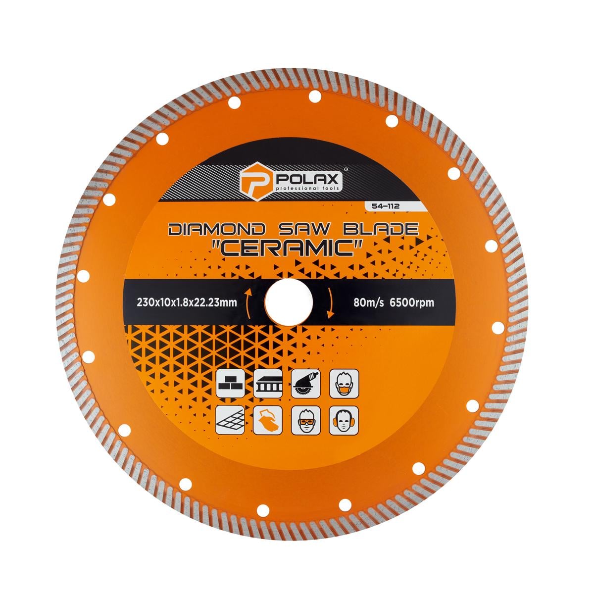 Диск відрізний алмазний Ceramic Polax 230x1,8x22,23 мм (54-112)