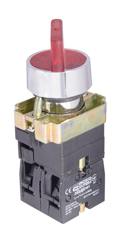 Кнопка поворотная АСКО-УКРЕМ XB2-BK2465 на 2 положения с подсветкой (00000001817) Кнопка поворотная АСКО-УКРЕМ XB2-BK2465 на 2 положения с подсветкой (00000001817)