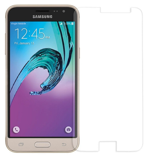 Загартоване захисне скло на Samsung J120 / Без рамки  / Прозоре