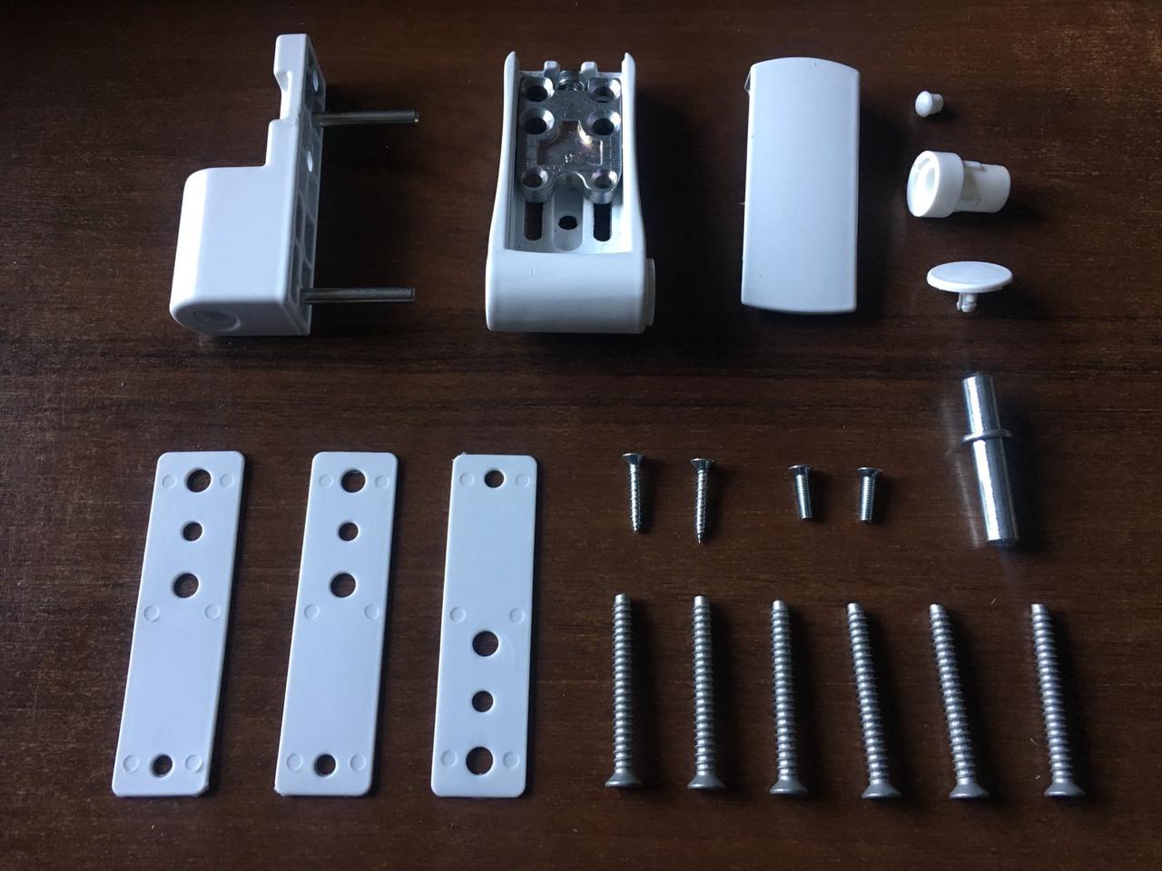 Петля для металлопластиковой двери Aksis 3D ZM018 120 кг алюминий Белый (24846320) - фото 3 Петля для металлопластиковой двери Aksis 3D ZM018 120 кг алюминий Белый (24846320) - фото 3