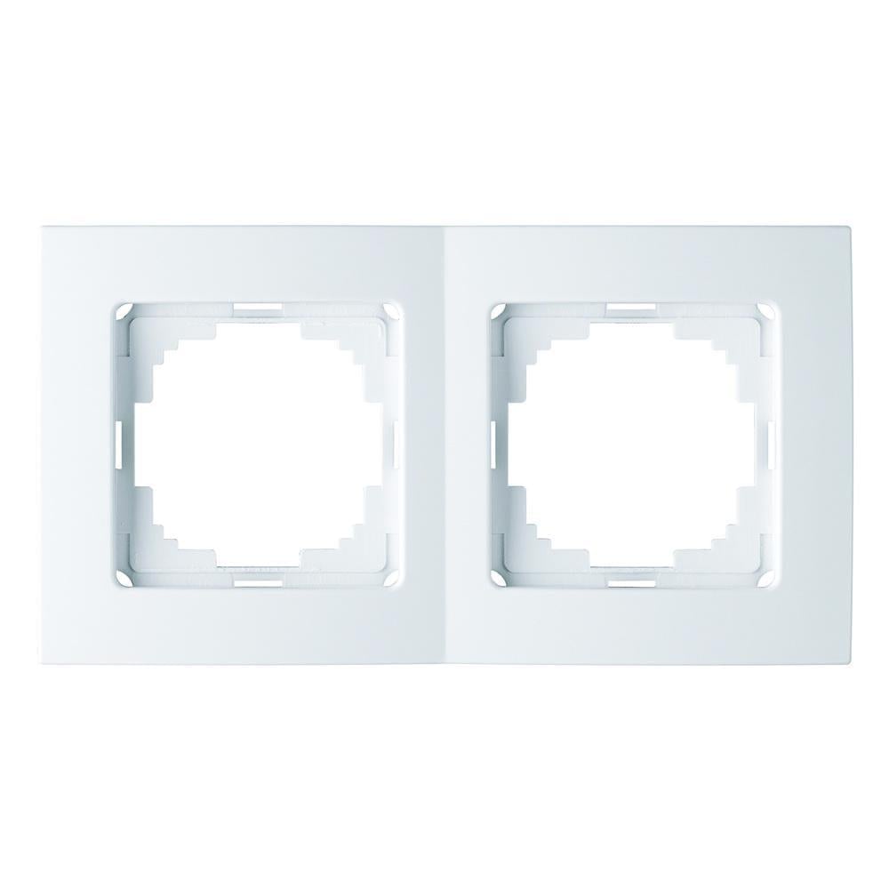Рамка двухместная горизонтальная Nilson Touran Белый (00000023850)