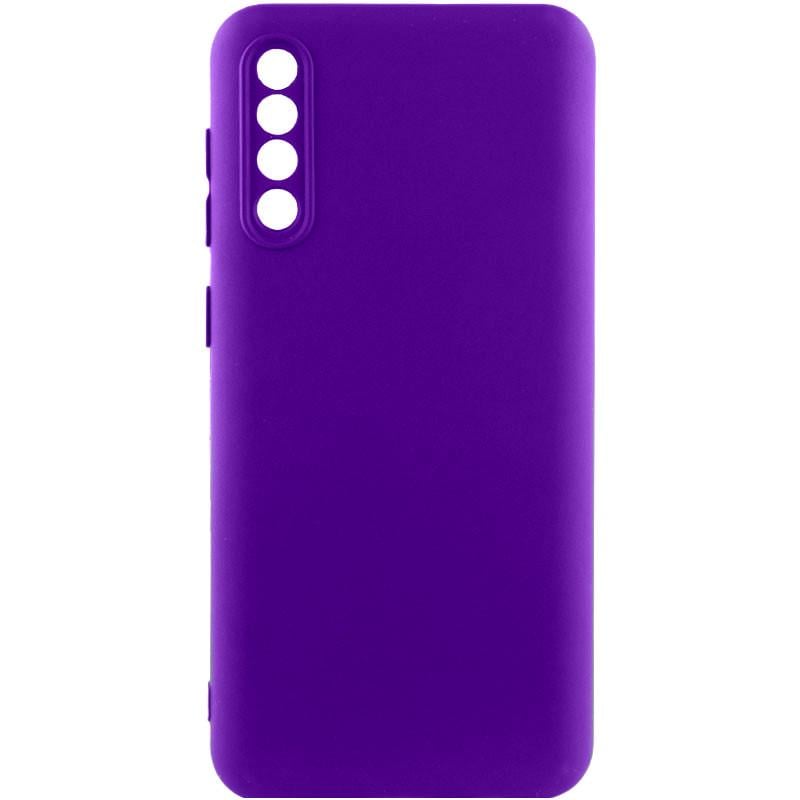 Противоударный чехол TPU GETMAN Liquid Silk Full Camera для Samsung Galaxy A50 (A505F) / A50s / A30s  Фиолетовый / Ultra Violet
