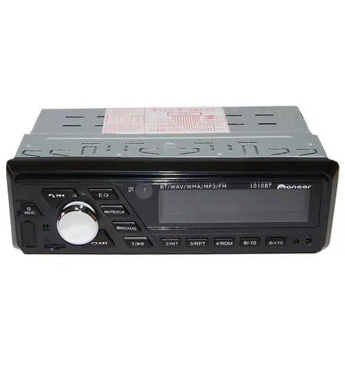 Автомагнитола 1010ВТ FM 1DIN LED МР3/WMA/SD/MMC/USB/Bluetooth с пультом управления и памятью на 18 радиостанций (opt-17642)