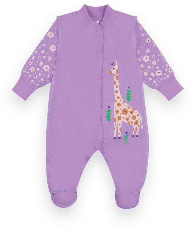 Комбинезон детский хлопковый тонкий для девочки Gabbi КВ-21-3 Выбражуля 56 см Сиреневый (12594) Комбинезон детский хлопковый тонкий для девочки Gabbi КВ-21-3 Выбражуля 56 см Сиреневый (12594)