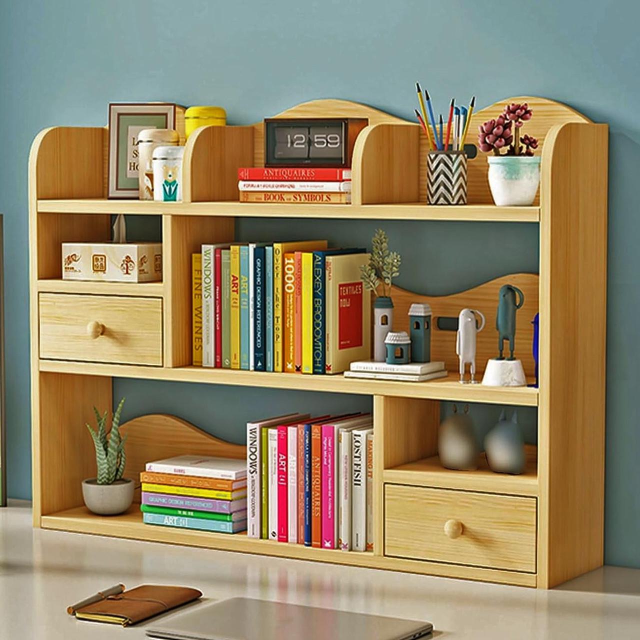 Полка-надстройка настольная из дерева Талимар карри (АКД-003703)