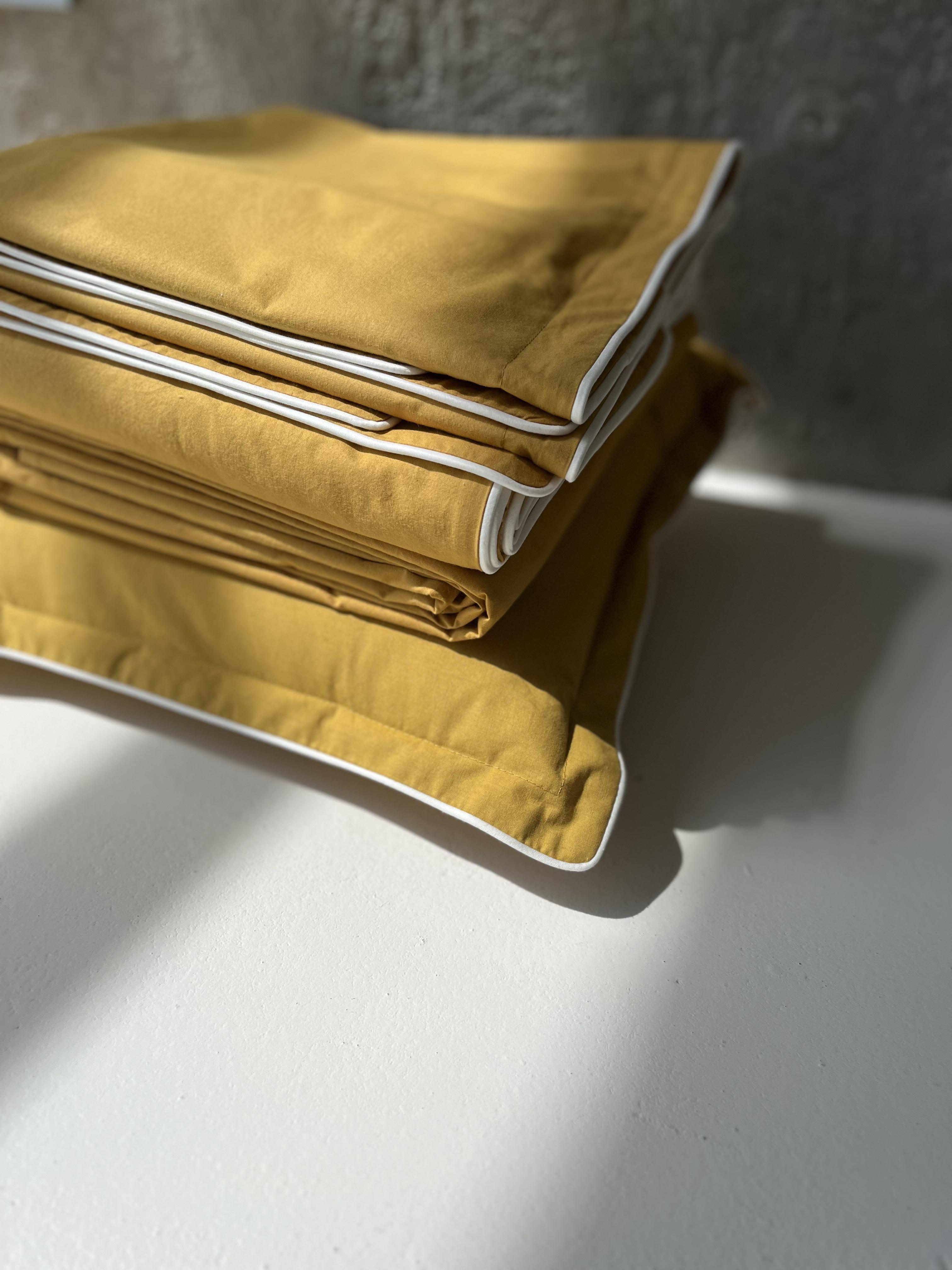 Комплект постельного белья White Dream полуторный 155х215 см вареный хлопок Охра (2006/2) - фото 8 Комплект постельного белья White Dream полуторный 155х215 см вареный хлопок Охра (2006/2) - фото 8