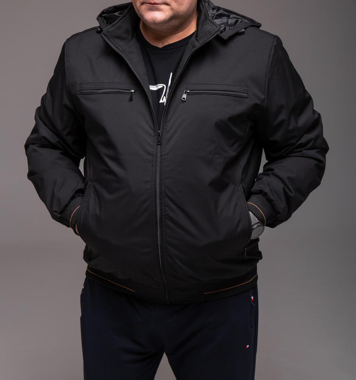 Ветровка мужская демисезонная батал р. 68 Черный (2428/4) Ветровка мужская демисезонная батал р. 68 Черный (2428/4)