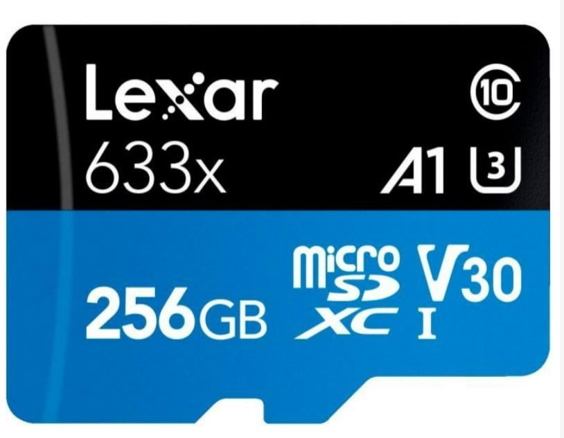 Накопитель Micro SDXC Card LEXAR 633x/UHS-I U3 256GB