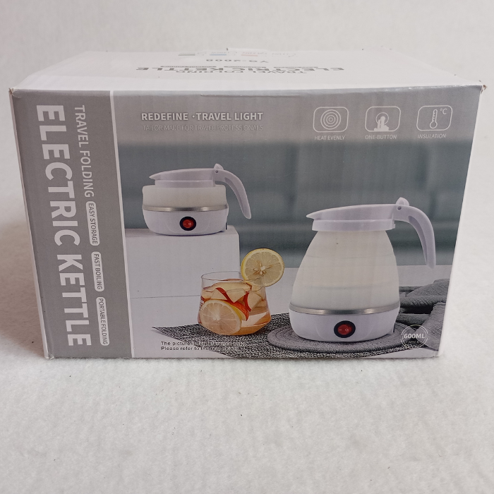 Електрочайник складаний силіконовий Electric Kettle Рожевий (KT-23P) - фото 8