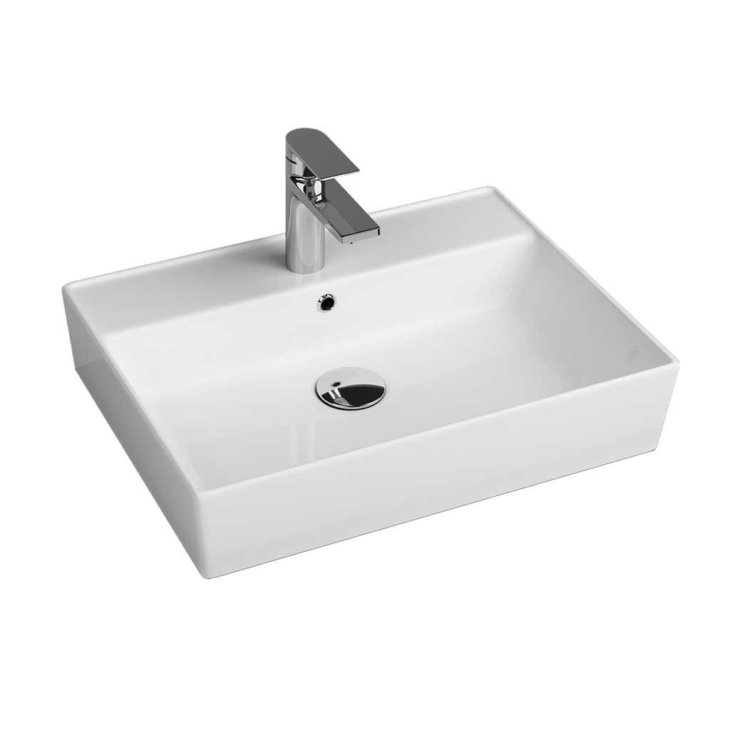 Умивальник підвісний Quarter Bath Cross Line 60x45 Білий (70CL23060.00.1.3.01)