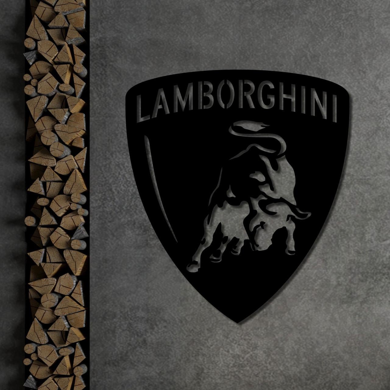 Декор настенный Lamborghini деревянный Декор настенный Lamborghini деревянный