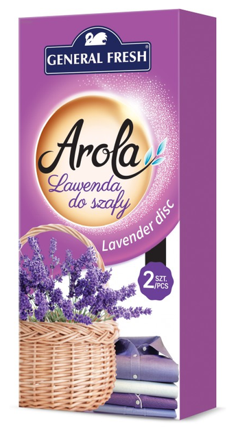 Средство против моли General Fresh Arola Lavender Disc с ароматом Лаванды 2 шт.