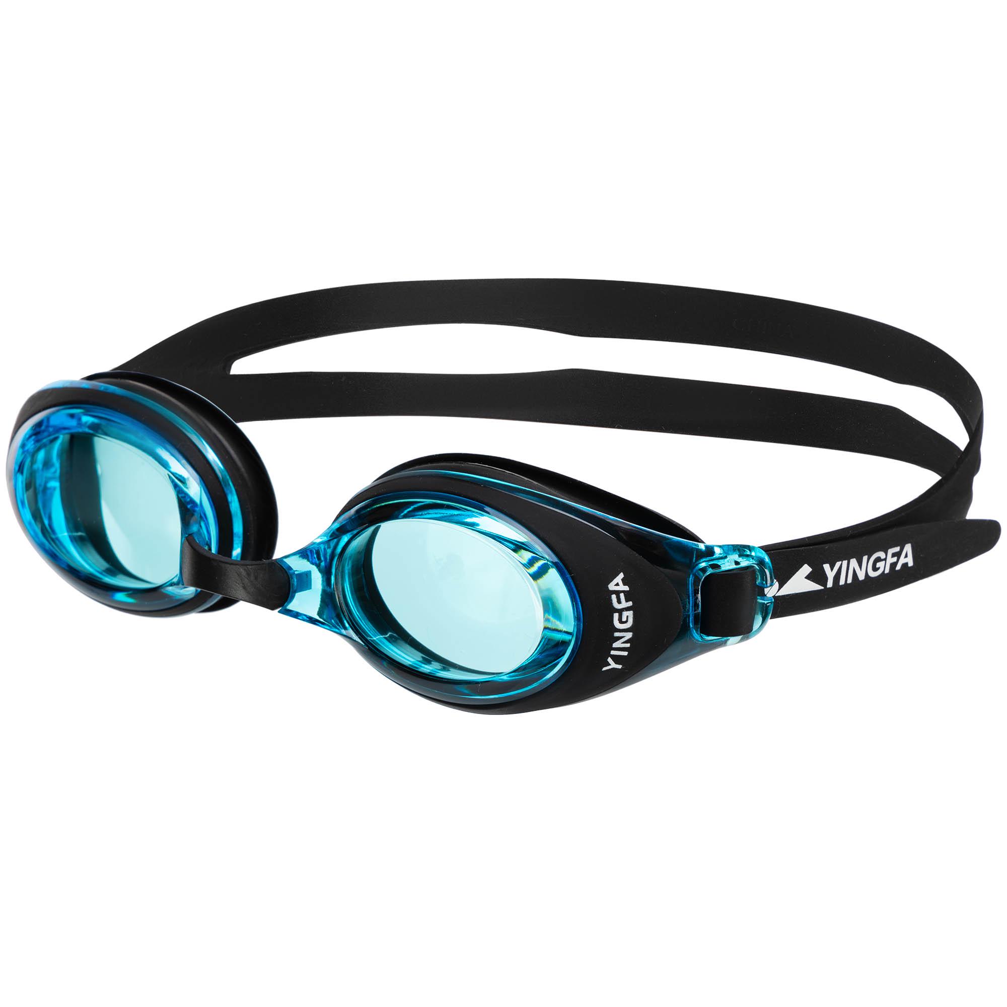 Очки для плавания взрослые YINGFA Y6600AF Сине-черный (Y6600AF_Синий-черный)
