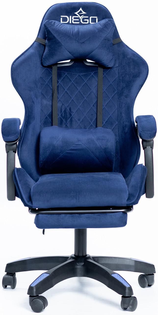 Кресло геймерское DIEGO ALCANTARA PRO Dark Blue (32011381)