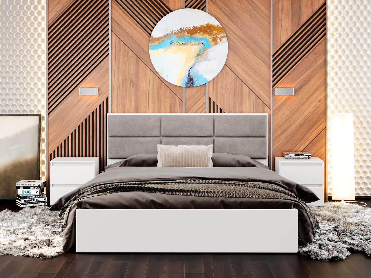 Спальня Эверест Лайт-1 Белый (ЕВ20815.01)