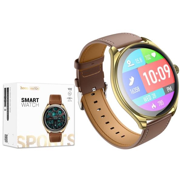 Смарт-годинник Hoco Smart Watch Y22 Sports call version Золотий (23675568)