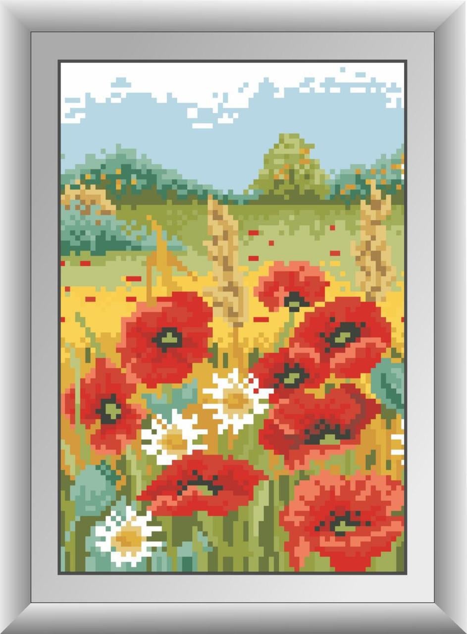 Алмазная мозаика Dream Art Маковое поле 17x25 см (DA.30284)
