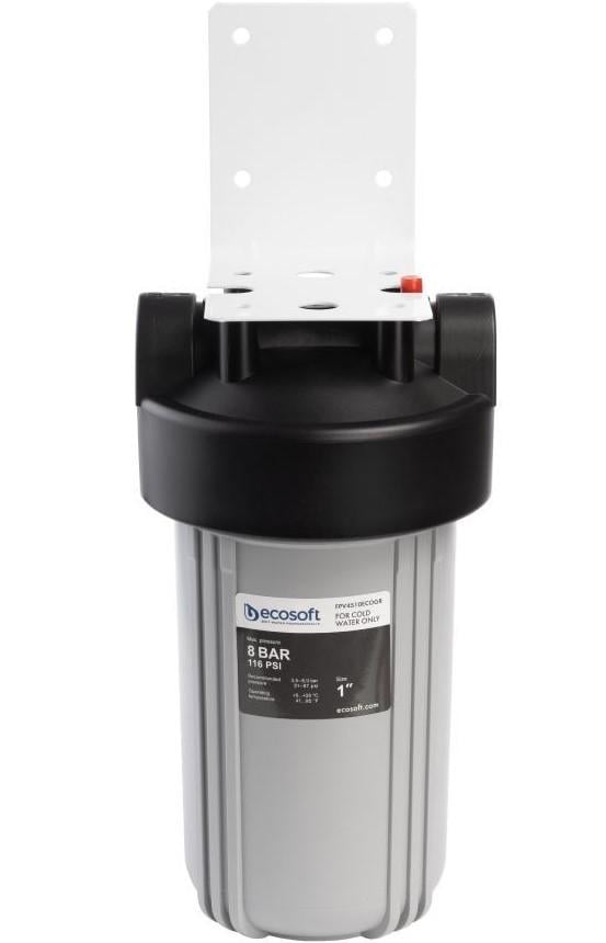 Фільтр магістральний Ecosoft ВВ10 1" 8 бар без картриджа (FPV4510ECOGR) - фото 3 Фільтр магістральний Ecosoft ВВ10 1" 8 бар без картриджа (FPV4510ECOGR) - фото 3