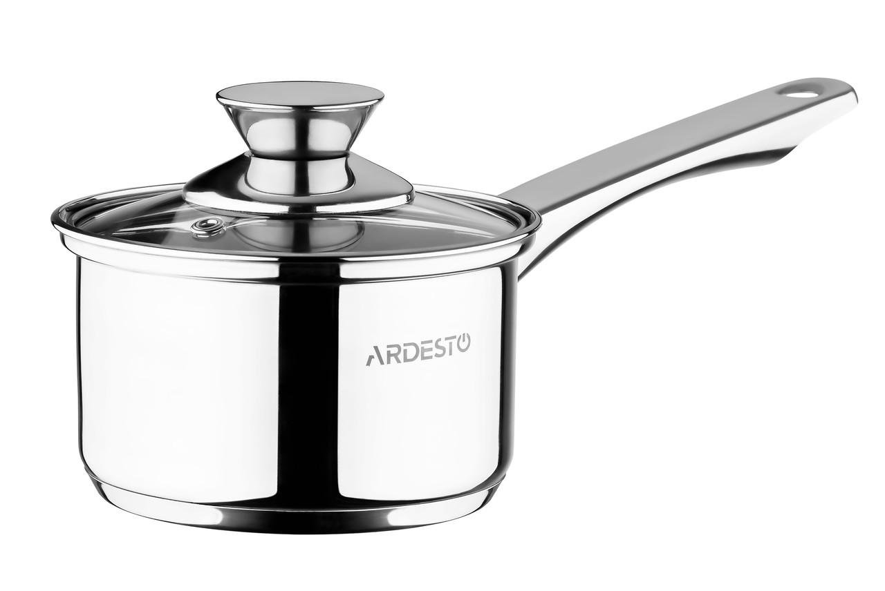 Ковш Ardesto Gemini AR3211SS со стеклянной крышкой 1,1 л Нержавеющая сталь Ковш Ardesto Gemini AR3211SS со стеклянной крышкой 1,1 л Нержавеющая сталь