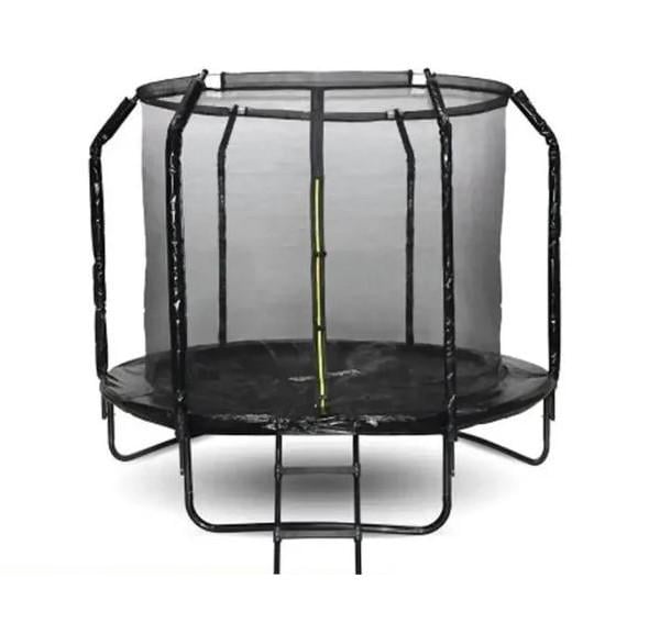 Батут Profi на опорах с защитной сеткой и лестницей 183 см Черный (MS 2921-1-LUX) Батут Profi на опорах с защитной сеткой и лестницей 183 см Черный (MS 2921-1-LUX)