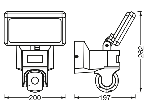 Прожектор с камерой Osram Flood 23W 220V 2580lm 3000K HD WIFI 200х262х197 мм (4099854474897) - фото 2 Прожектор с камерой Osram Flood 23W 220V 2580lm 3000K HD WIFI 200х262х197 мм (4099854474897) - фото 2