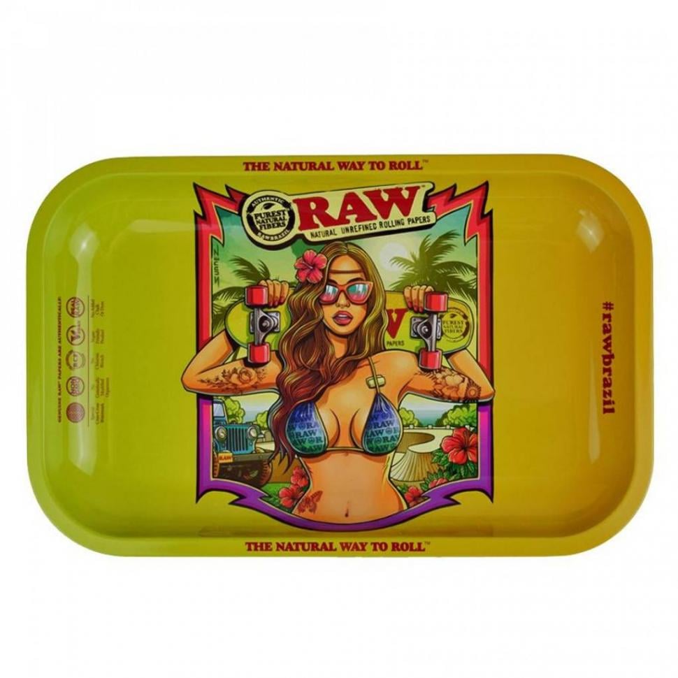 Таця RAW Metal Rolling Tray Brazil Small