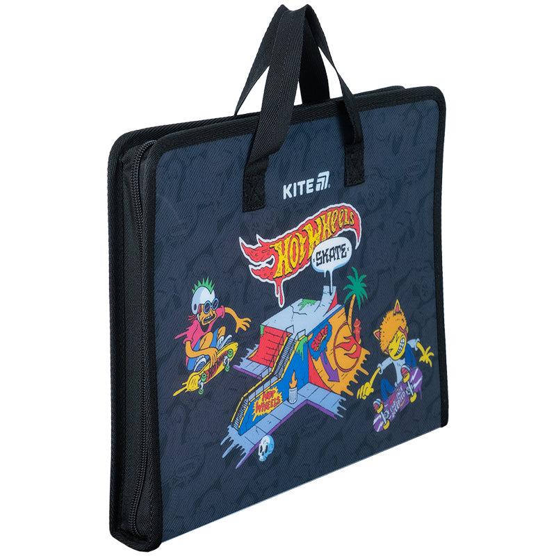 Папка-портфель на молнии KITE Hot Wheels A4 (HW25-202) - фото 3 Папка-портфель на молнии KITE Hot Wheels A4 (HW25-202) - фото 3