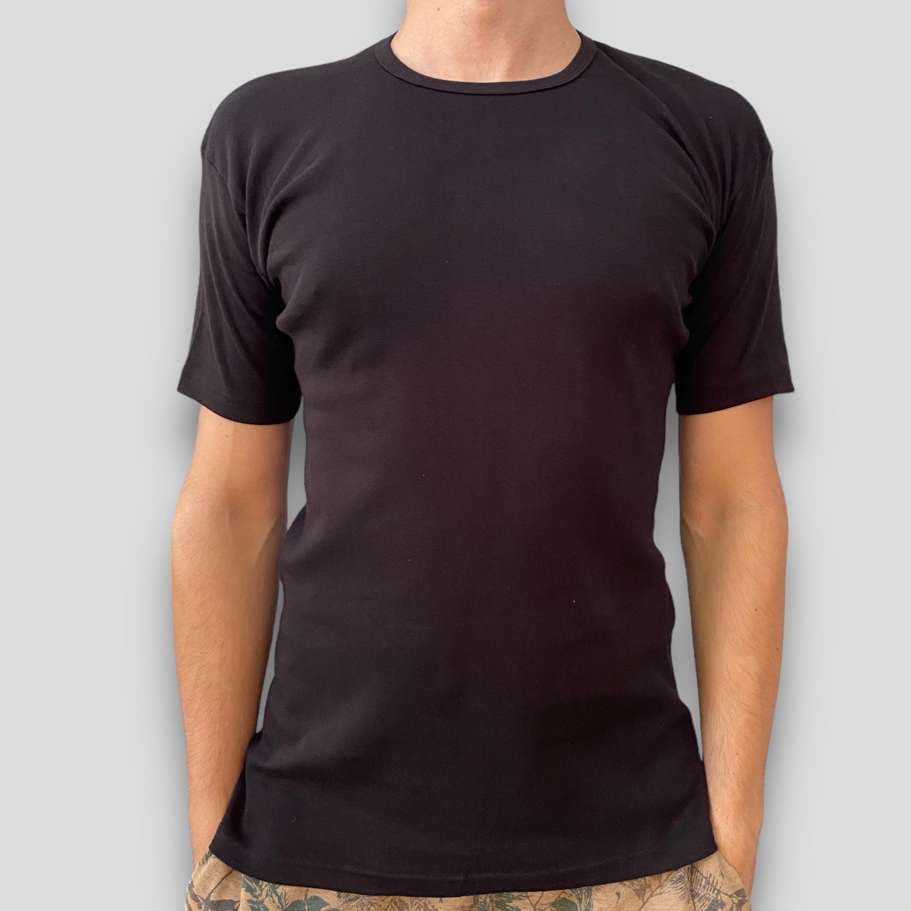 Футболка мужская базовая хлопковая Namaldi S Черный (111-Black)