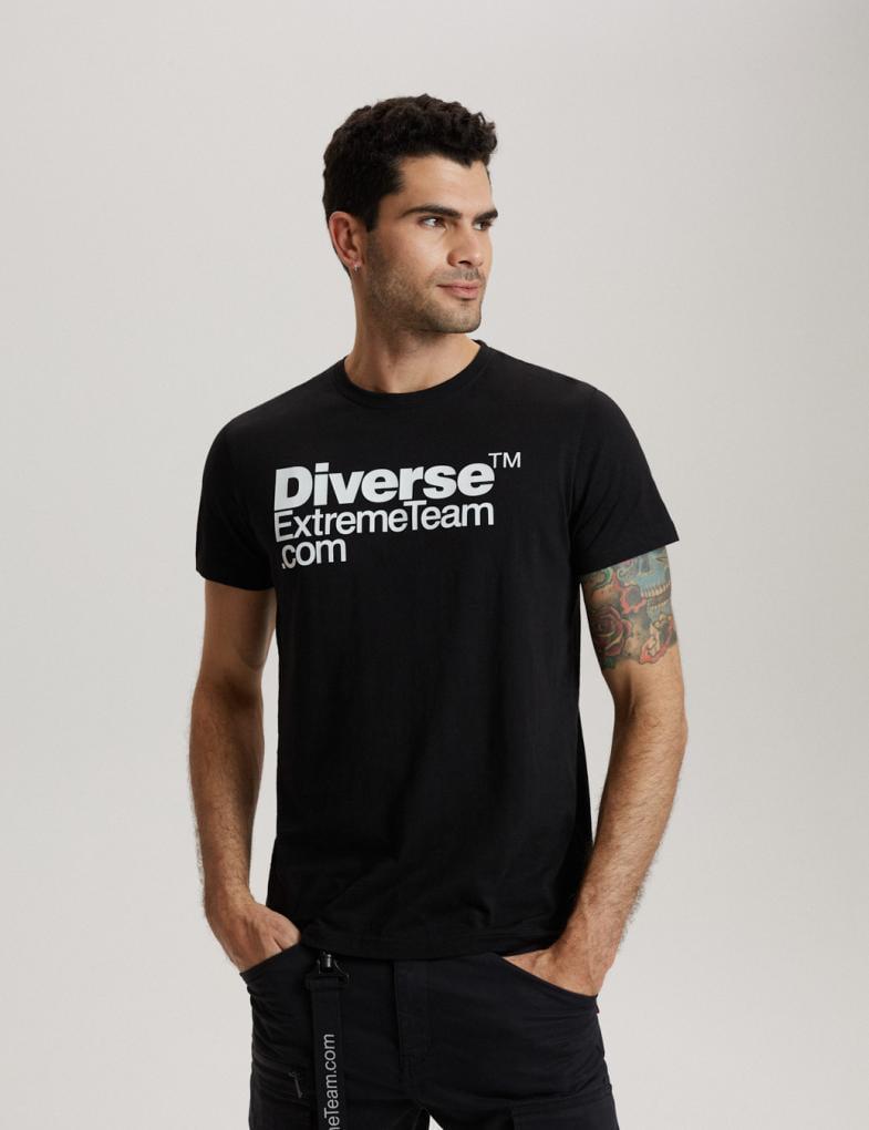 Футболка мужская Diverse DKR LOGO 2 XL Черный (5902598792990)