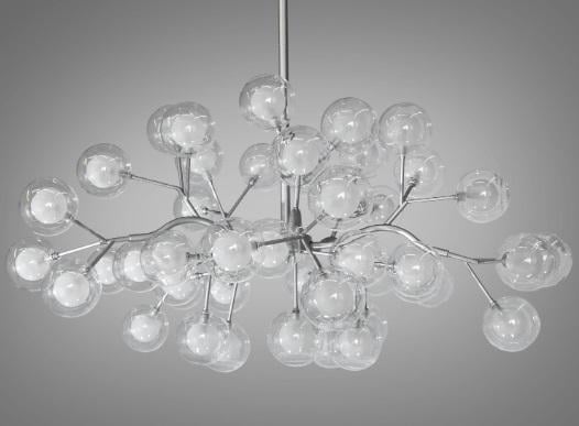 Люстра Diasha Світлячок 45 ламп Хром/Сатин (886-45B SL) - фото 3 Люстра Diasha Світлячок 45 ламп Хром/Сатин (886-45B SL) - фото 3