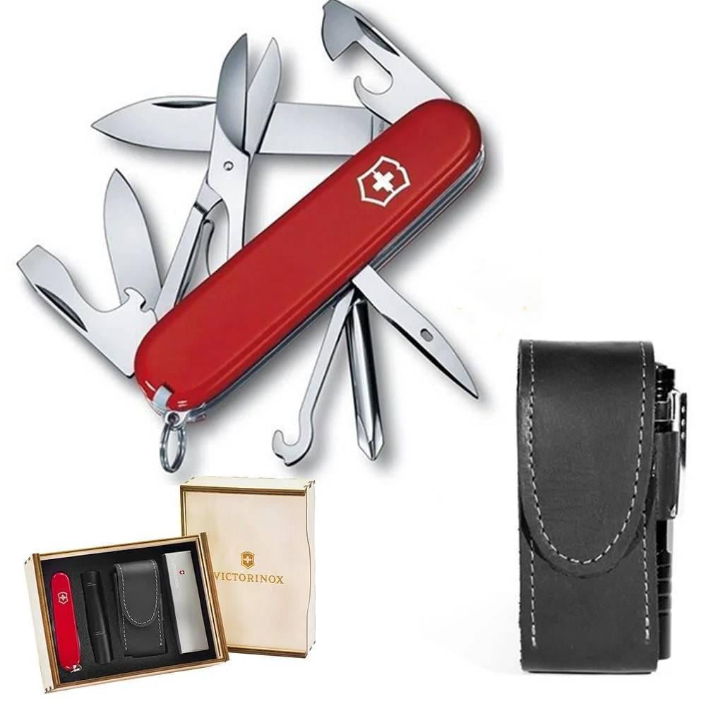 Комплект нож швейцарский Victorinox Super Tinker 1.4703/чехол с фонариком