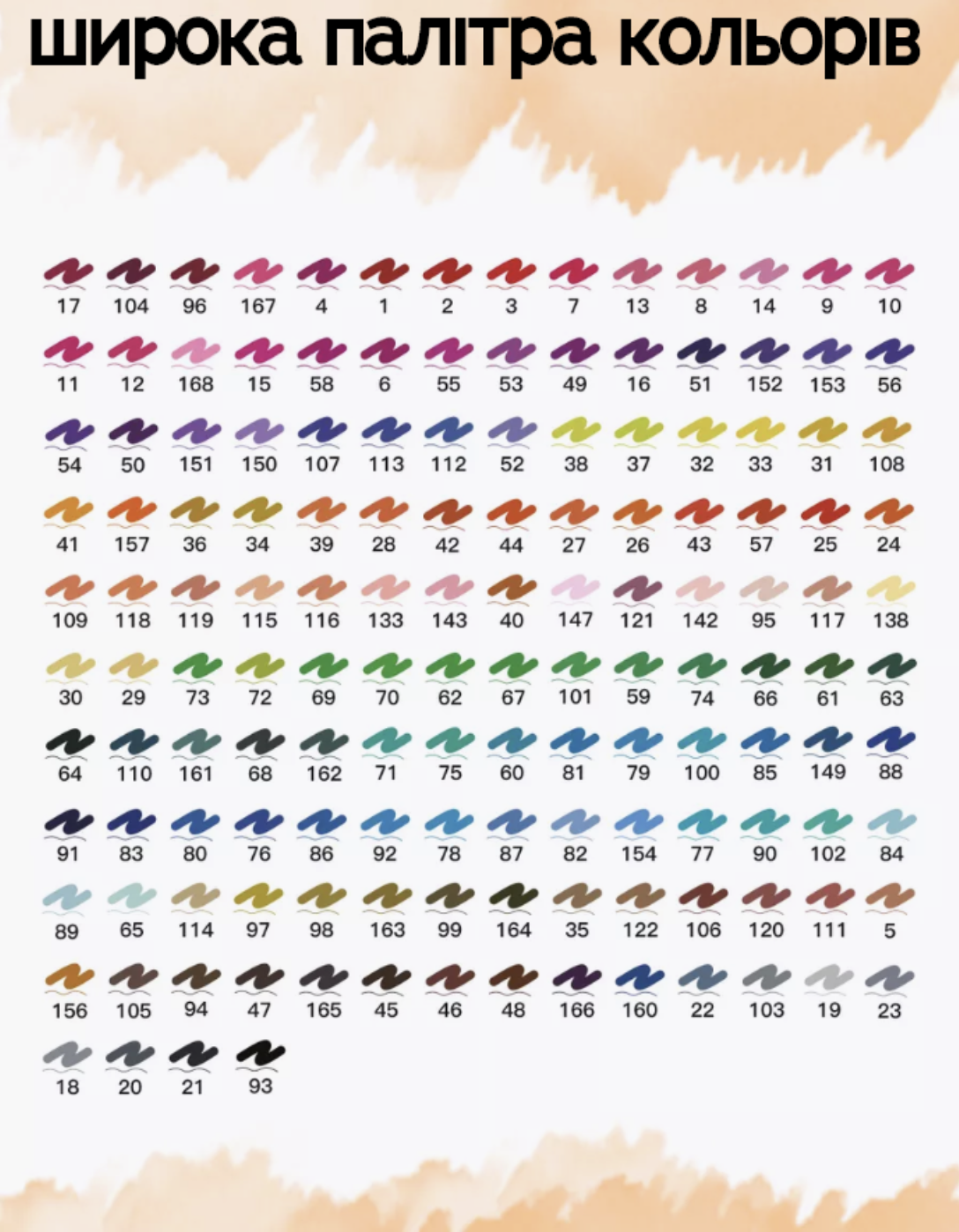 Детский набор акварельных маркеров для рисования 60 шт. двухсторонние в сумке на водной основе (Е500148) - фото 4