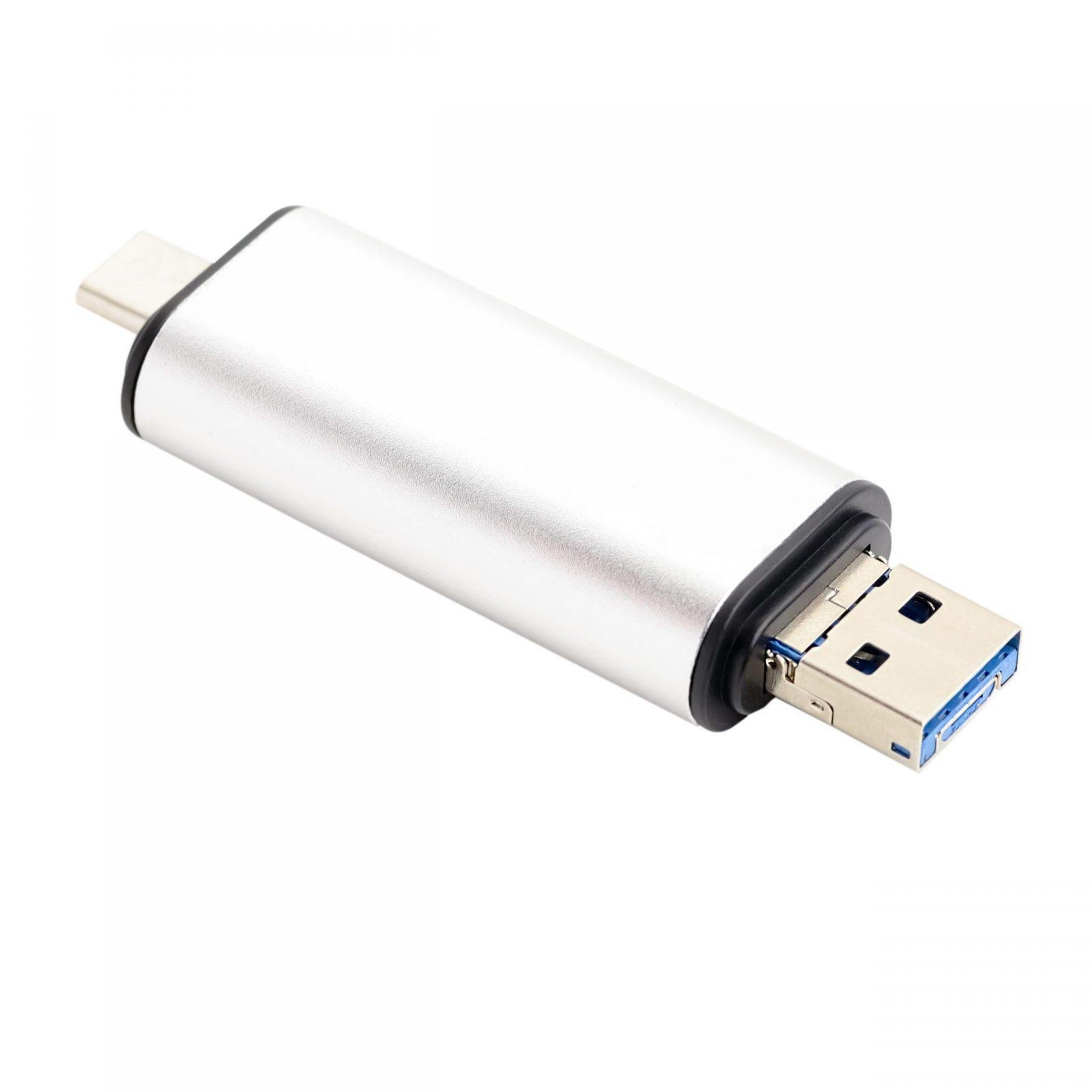 Хаб USB XOKO AC 440 Type C USB 3,0 MicroUSB/SD Card Reader - фото 4