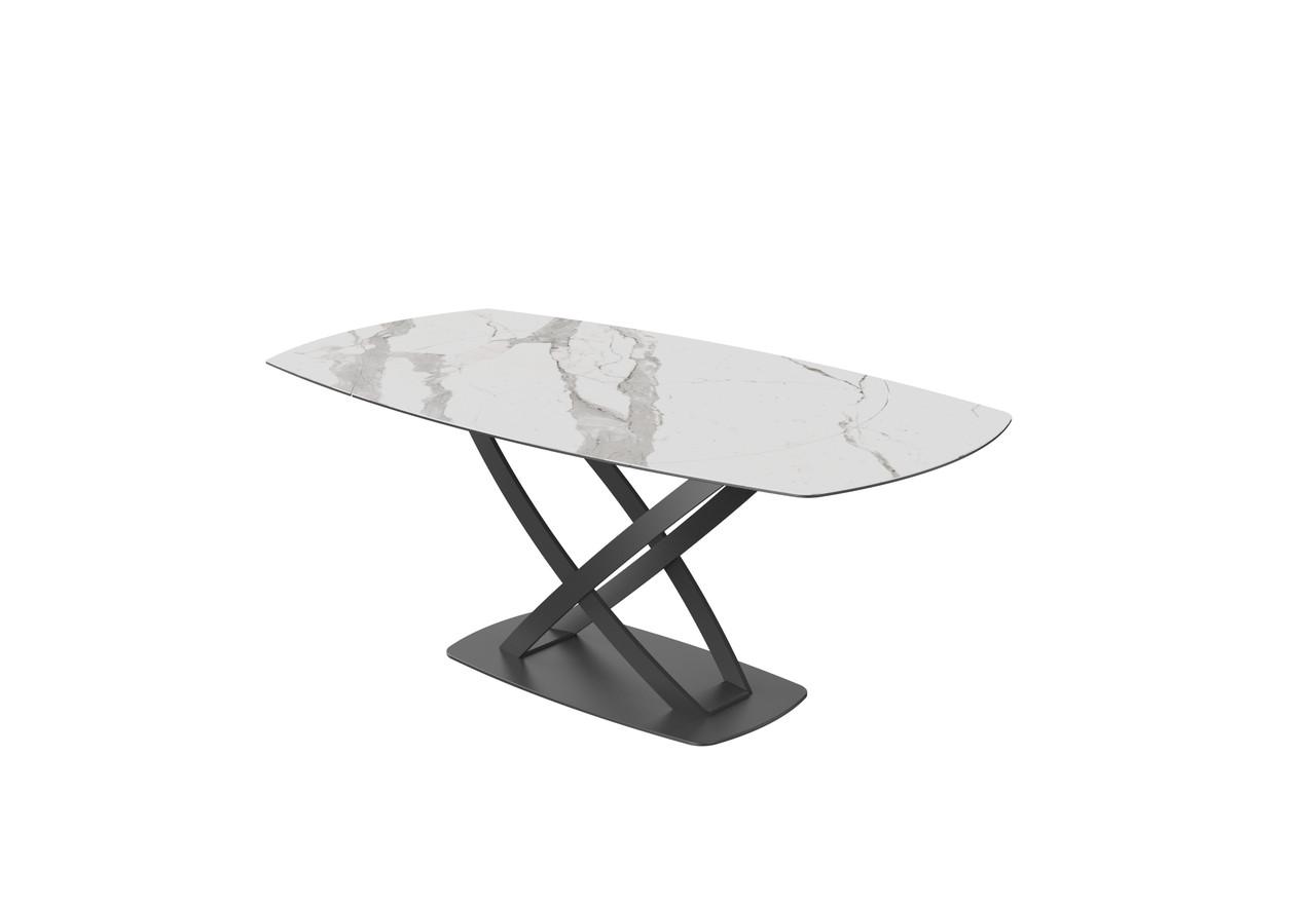 Стол обеденный Joss Бриллиант-W овальный керамический Белый (1928424600)