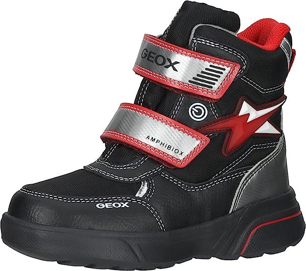 Ботинки с огоньками Geox Sveggen р. EUR 30 Black/Red (11283213)