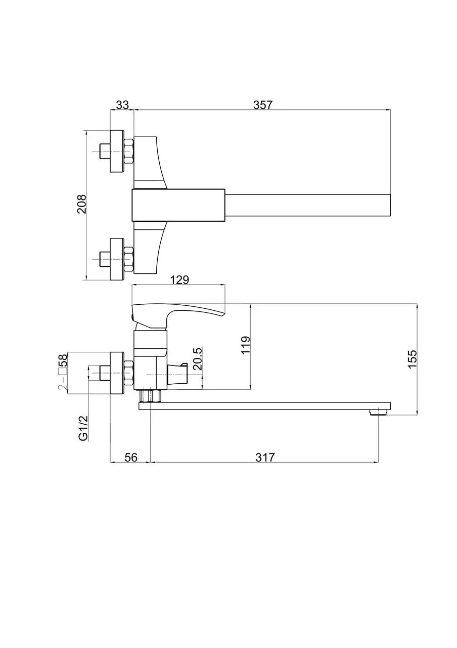 Смеситель для ванны Gappo G2207-7 Белый/Хром (SQ-1033988 SQ-1033988) - фото 7 Смеситель для ванны Gappo G2207-7 Белый/Хром (SQ-1033988 SQ-1033988) - фото 7