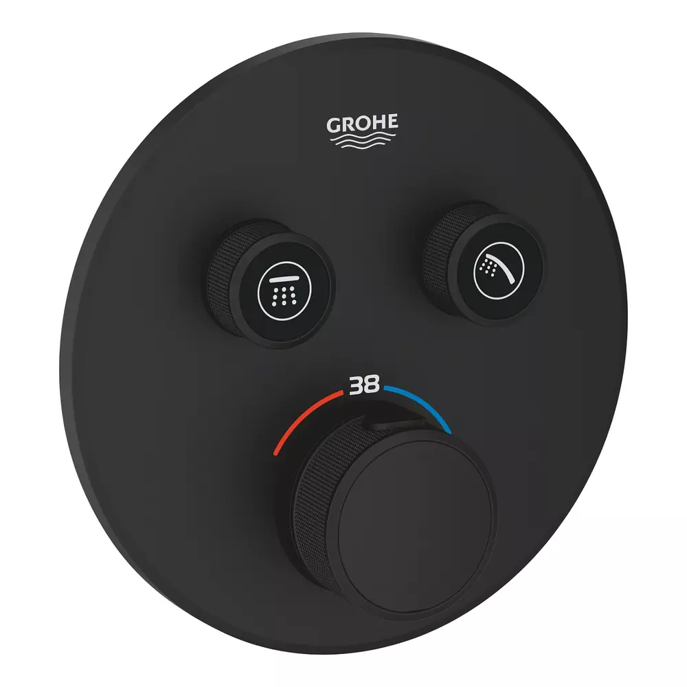 Смеситель скрытого монтажа для душа Grohe Grohtherm SmartControl 29507KF0 с термостатом на 2 потребителя Черный (544381) Смеситель скрытого монтажа для душа Grohe Grohtherm SmartControl 29507KF0 с термостатом на 2 потребителя Черный (544381)