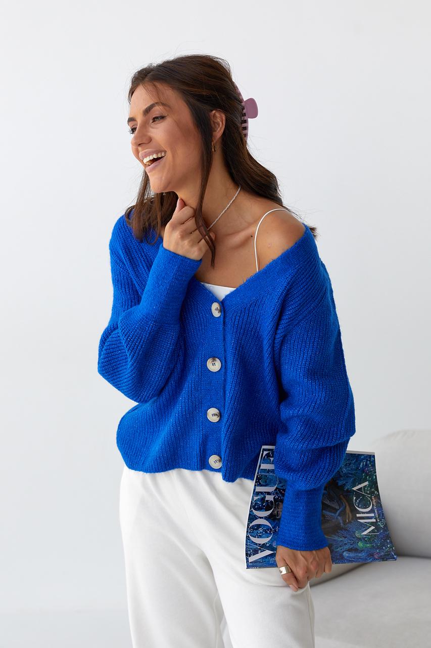 Кардиган в'язаний PORTAKAL S Синій (9528119) - фото 8 Кардиган в'язаний PORTAKAL S Синій (9528119) - фото 8